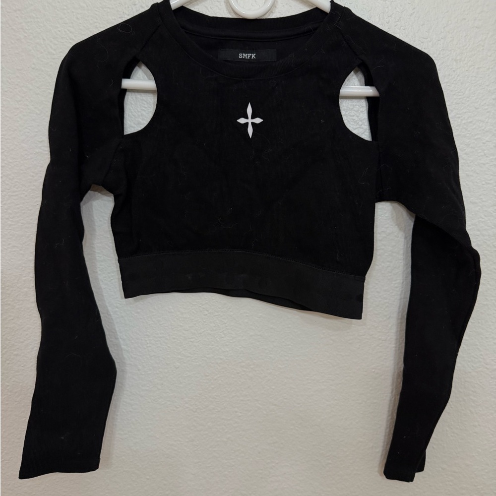 SMFK Long Cropped Shirt Size M